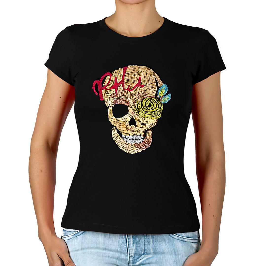 Polera Catrina Dorada Lentejuelas BY DELUXE Chile