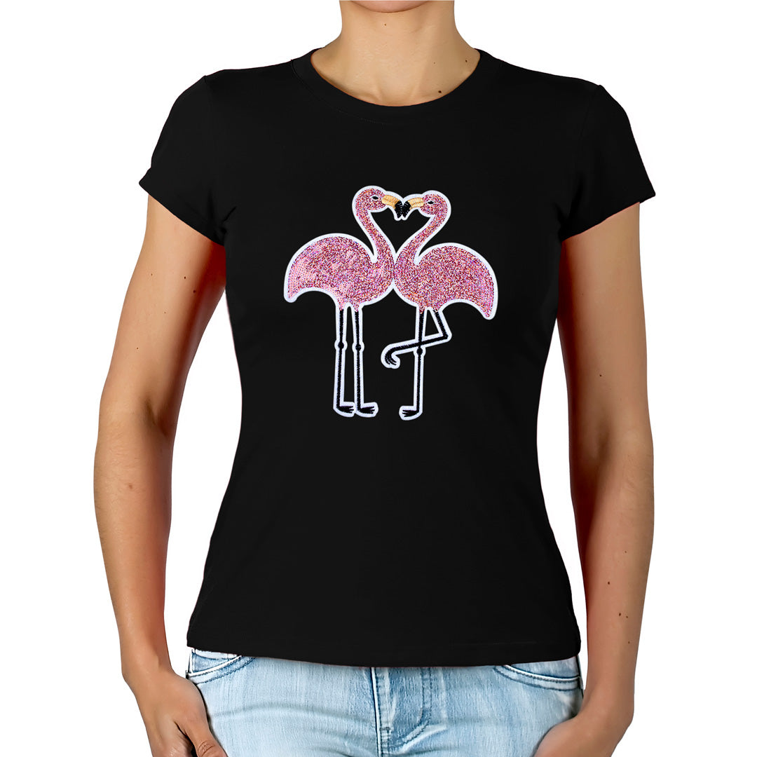 Polera Flamingos Lentejuelas BY DELUXE Chile