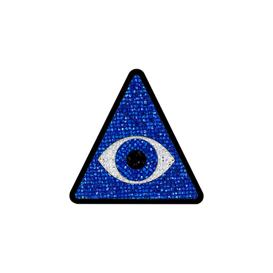 5 Unidades Parche Ojo Turco Pirámide Azul Microlentejuelas BY DELUXE Chile