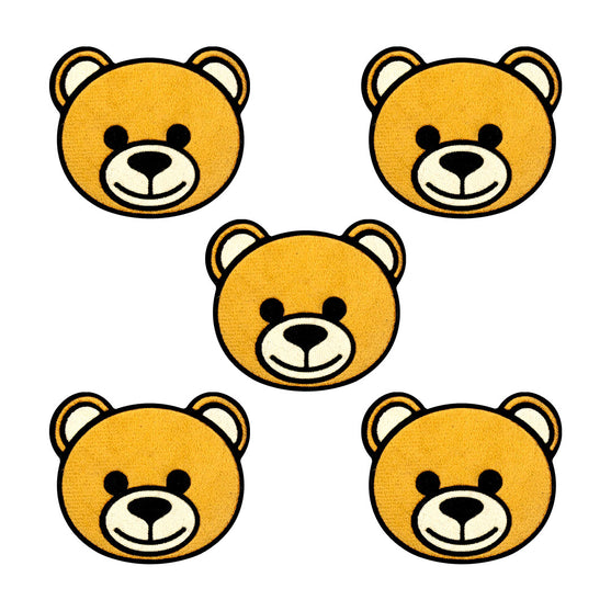 5 Unidades Parche Oso Felpa