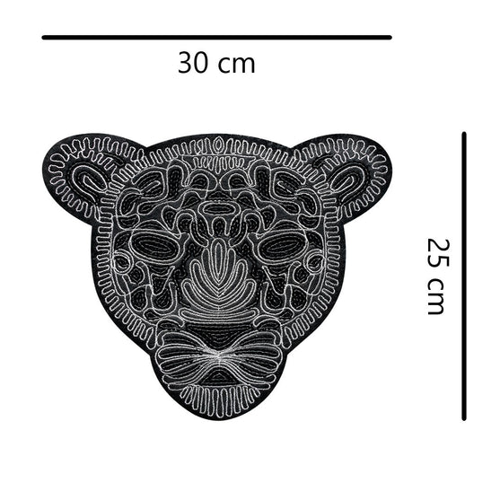 Parche Pantera Negra Grande Bordada Lentejuelas BY DELUXE Chile