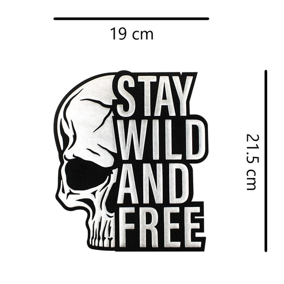 Parche Calavera SWAF Brillante 3D BY DELUXE Chile