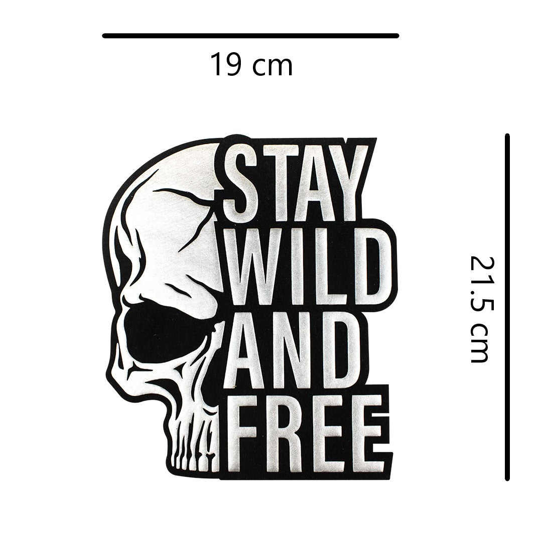 Parche Calavera SWAF Brillante 3D BY DELUXE Chile