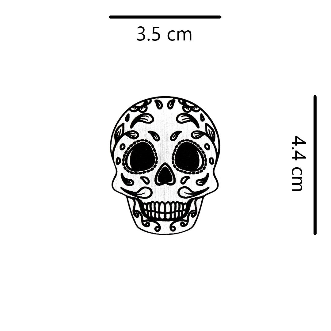 Pin Catrina Plateada Acrílico