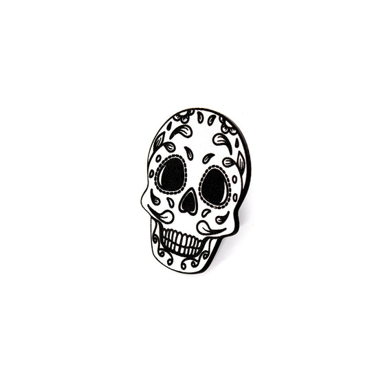 Pin Catrina Plateada Acrílico