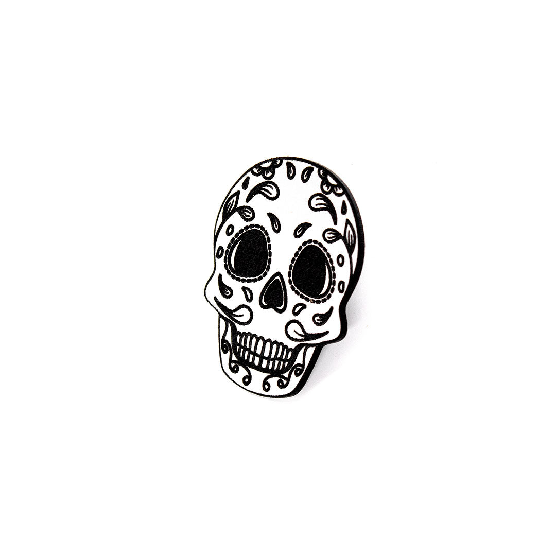 Pin Catrina Plateada Acrílico