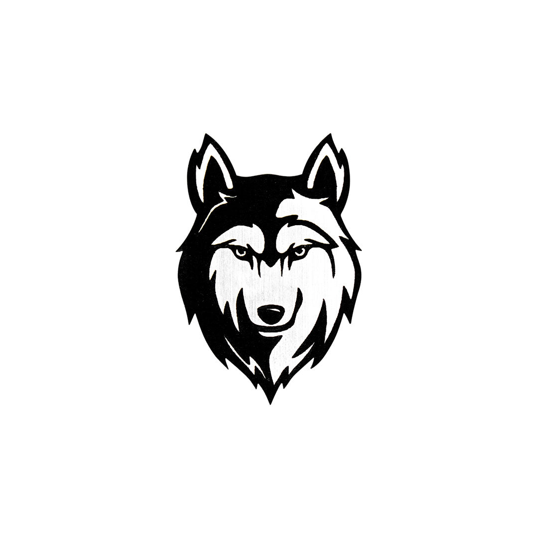 Pin Loba Plateada Acrílico