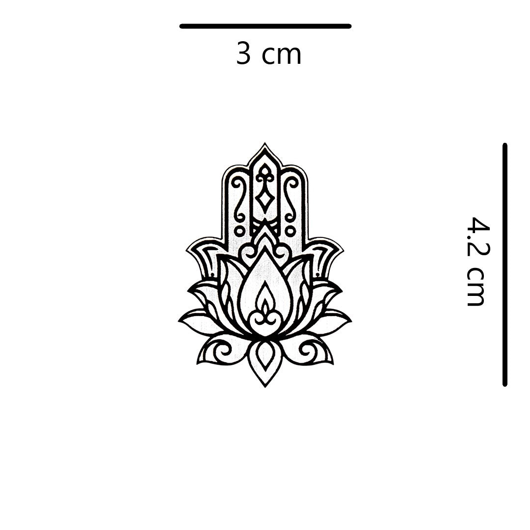 Pin Mano de Fátima Plateada Acrílico