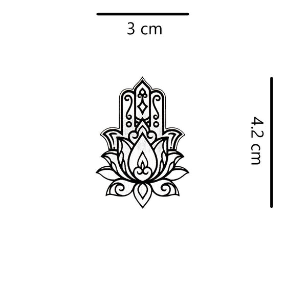 Pin Mano de Fátima Plateada Acrílico