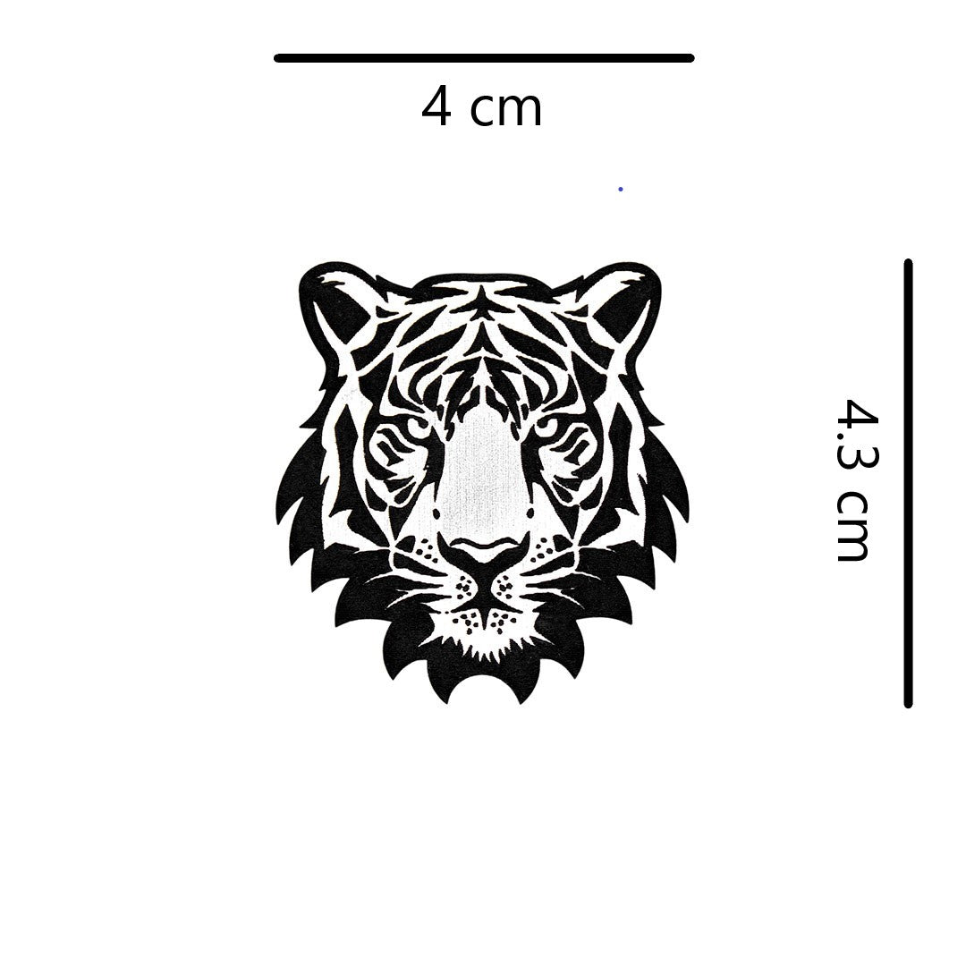 Pin Tigre Plateado Acrílico