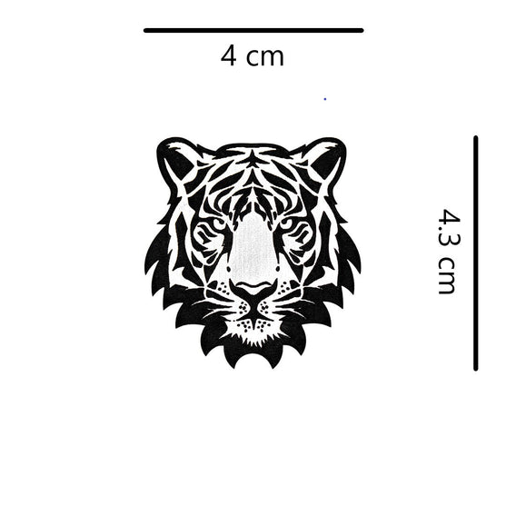 Pin Tigre Plateado Acrílico