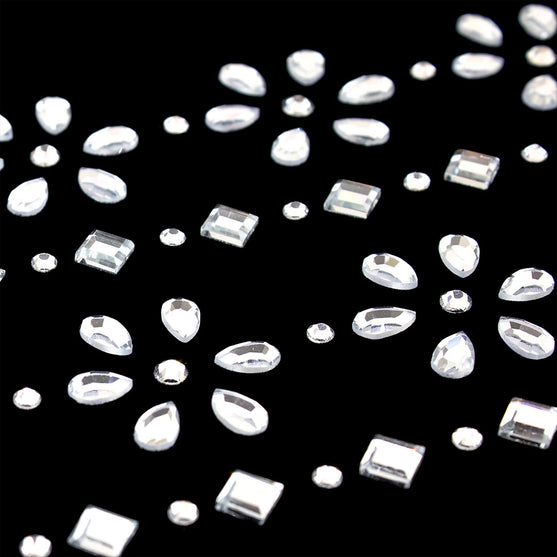 Aplique Flores Strass BY DELUXE Chile