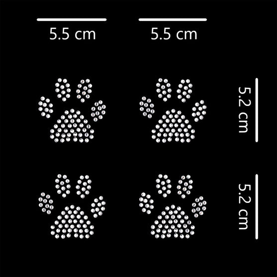 Aplique Huellitas Strass BY DELUXE Chile