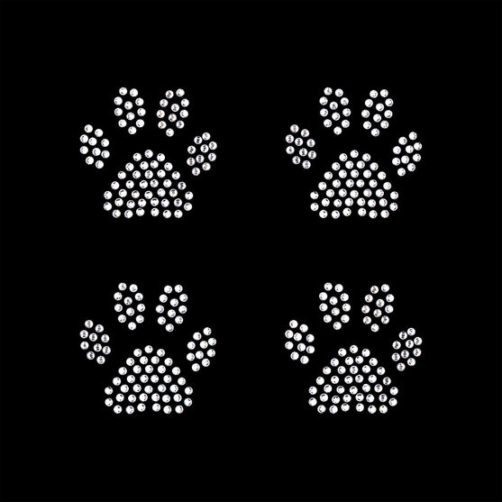 Plantilla 12 Unidades Aplique Huellitas Strass