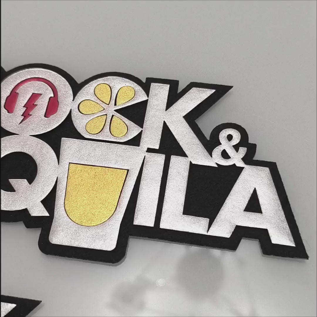 Parche R&PS Metalizado Brillante 3D BY DELUXE Chile