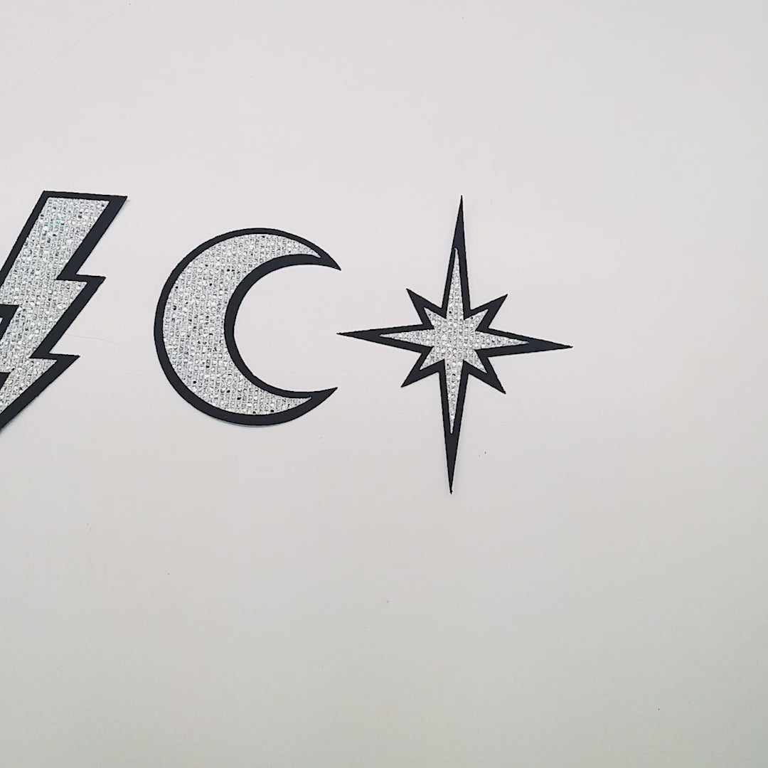 5 Unidades Parche Lucero Plateado Pequeño Microlentejuelas BY DELUXE Chile