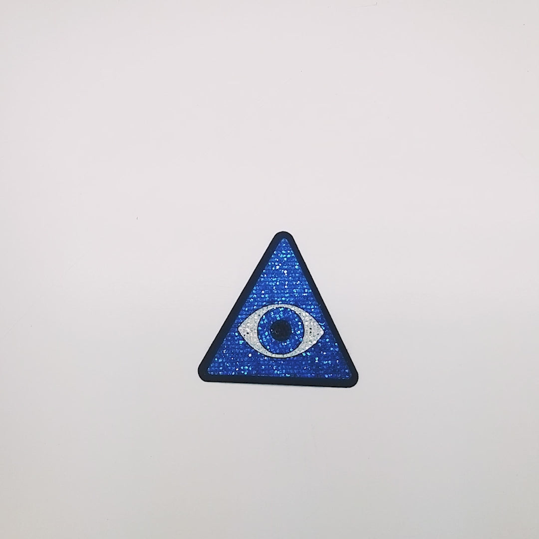 5 Unidades Parche Ojo Turco Pirámide Azul Microlentejuelas BY DELUXE Chile