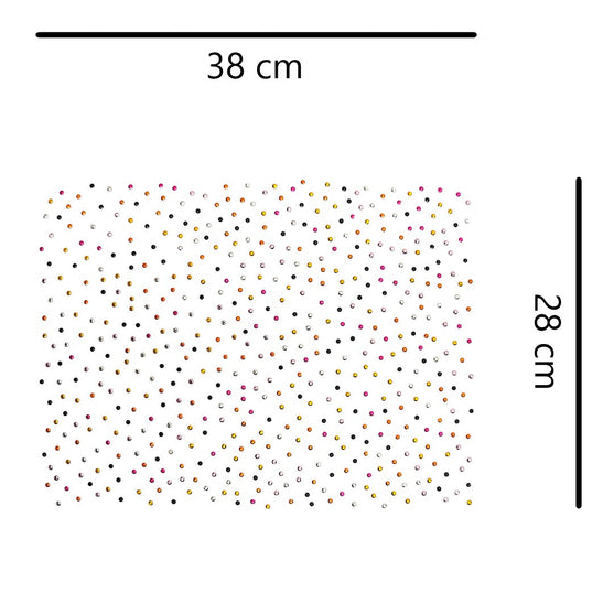 Aplique Puntos Colores Strass BY DELUXE Chile