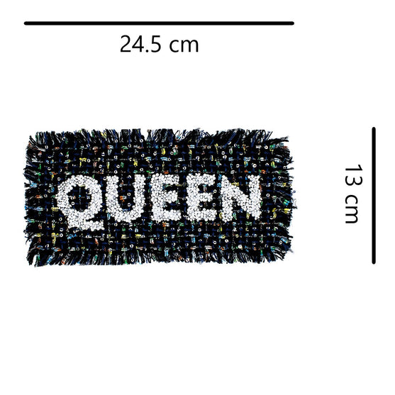 Parche Queen Tweed Cristales
