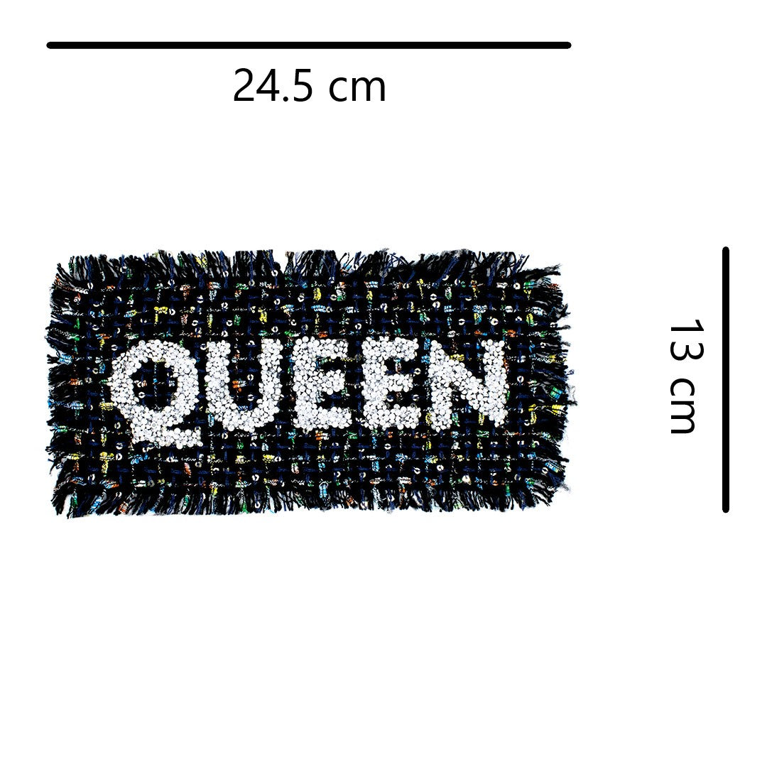 Parche Queen Tweed Cristales