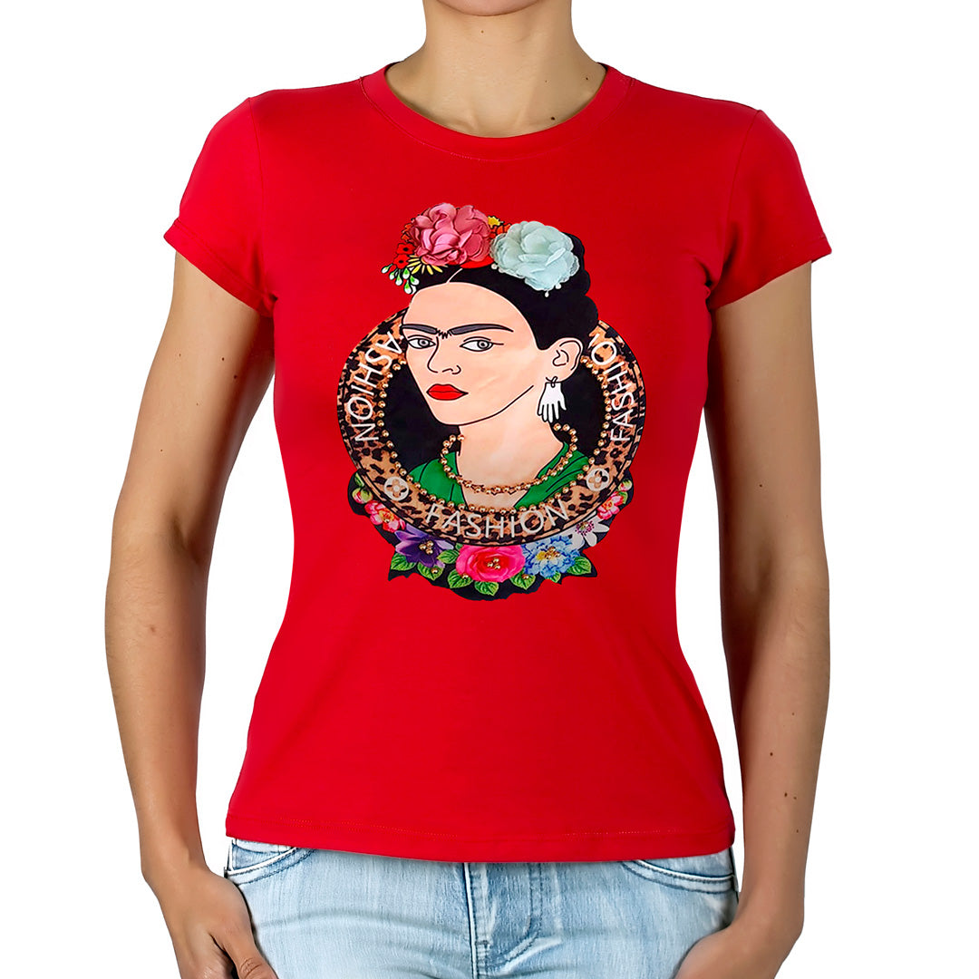 Polera Frida Flores Perlas BY DELUXE Chile