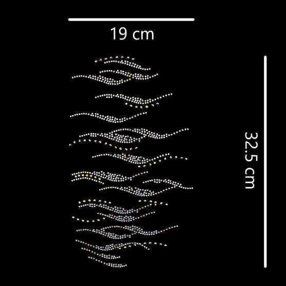 Aplique Olas Strass BY DELUXE Chile