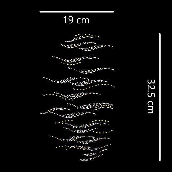 Aplique Olas Strass BY DELUXE Chile