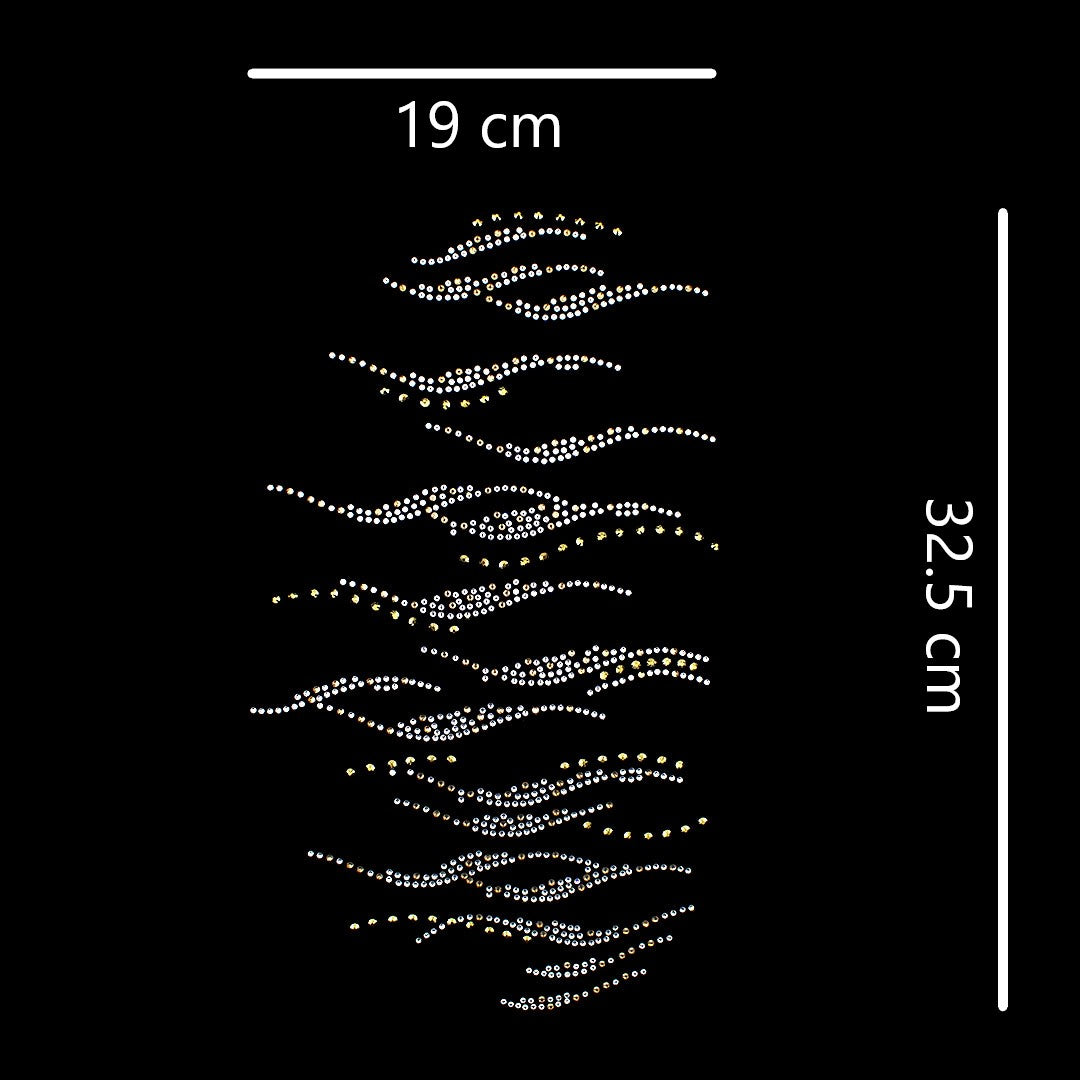 Aplique Olas Strass BY DELUXE Chile