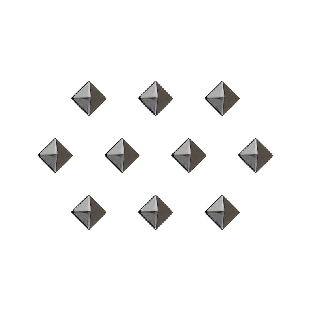 100 Unidades Tacha Negro Níquel Pirámide BY DELUXE Chile