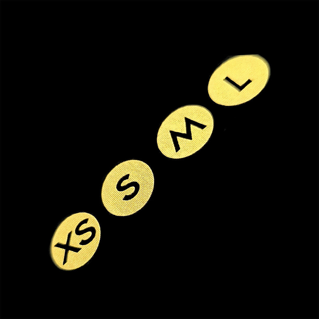 100 Unidades Etiqueta Talla Textil Dorado Brillante BY DELUXE Chile