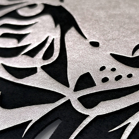 Parche Tigre Plateado Brillante 3D BY DELUXE Chile