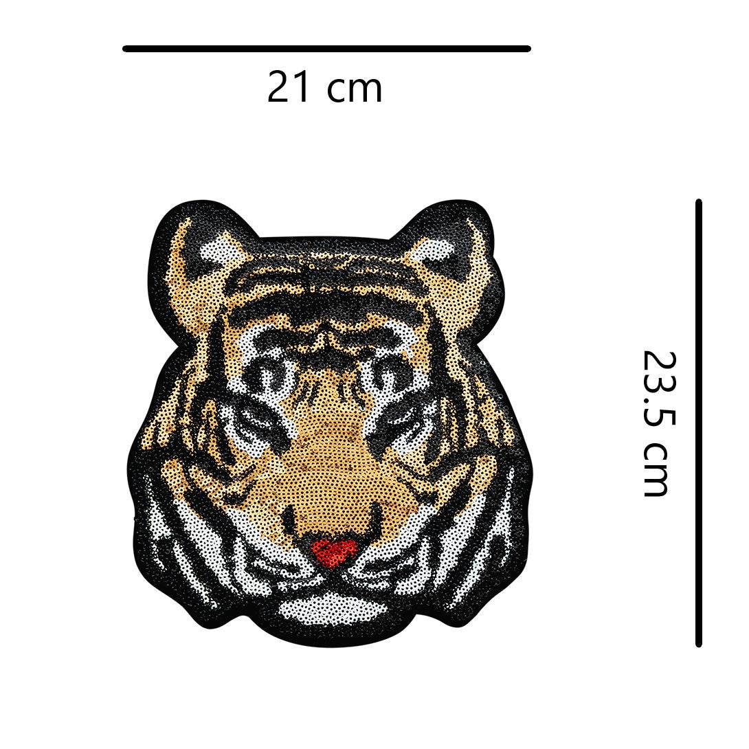 Parche Tigre Lentejuelas BY DELUXE Chile