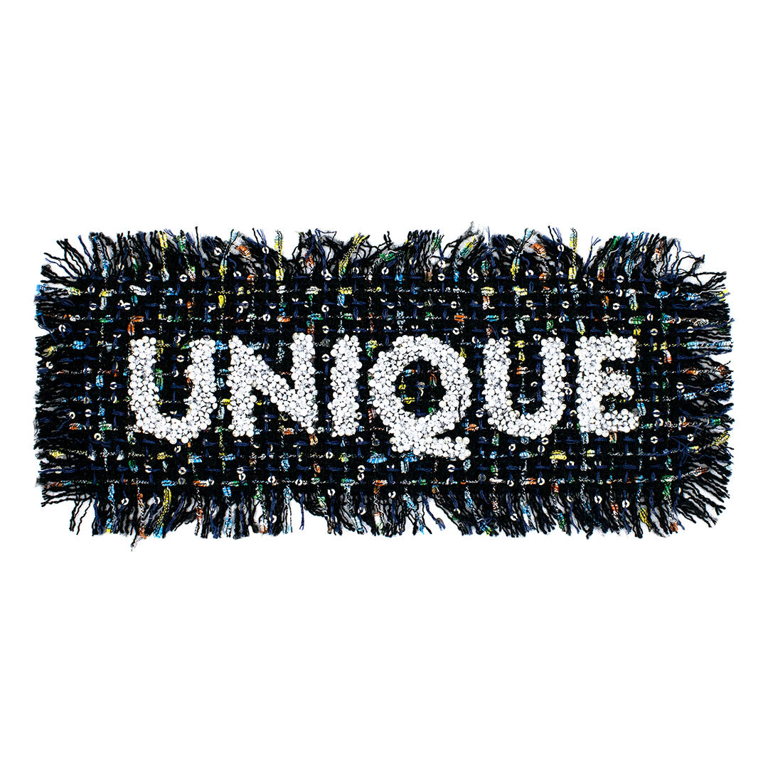 Parche Unique Tweed Cristales