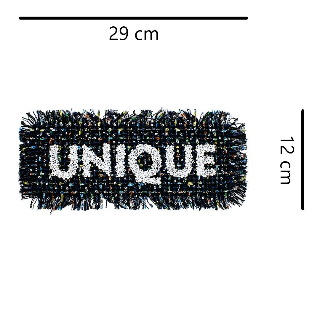 Parche Unique Tweed Cristales