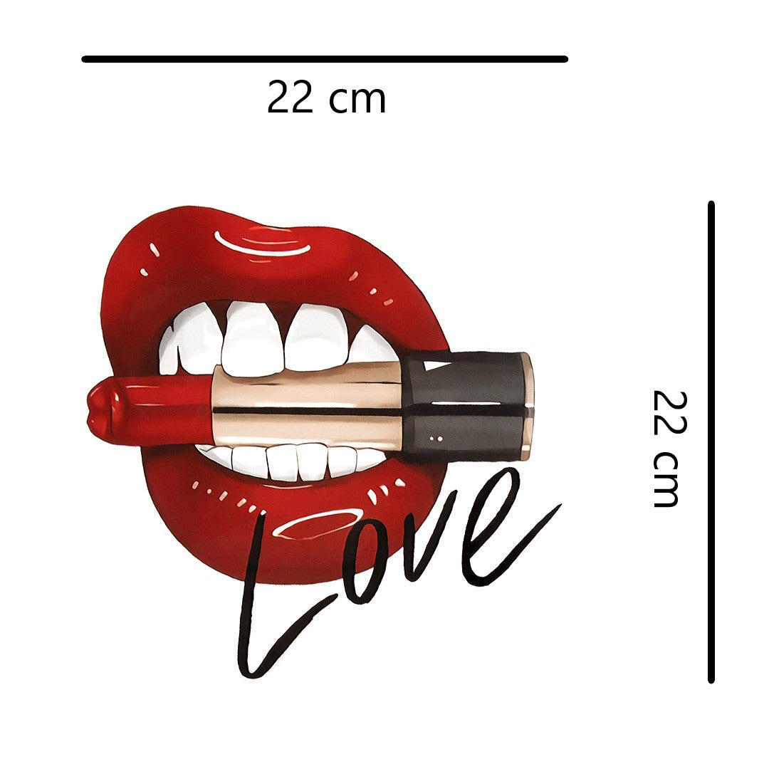 Aplique en Vinilo Love Boca Labial BY DELUXE Chile