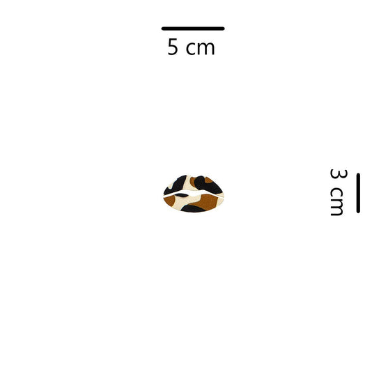 5 Unidades Parche Boca Animal Print Felpa BY DELUXE Chile