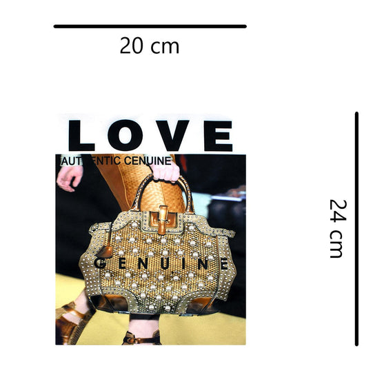 Aplique Bolso Love Perlas BY DELUXE Chile