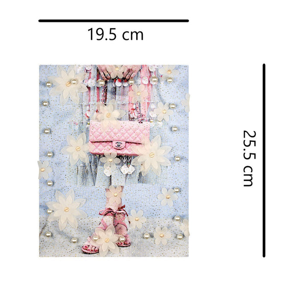 Aplique Bolso Rosado Perlas BY DELUXE Chile