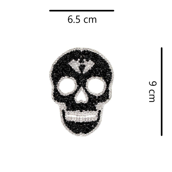 Parche Catrina Pequeña Cristales Brillantes BY DELUXE Chile