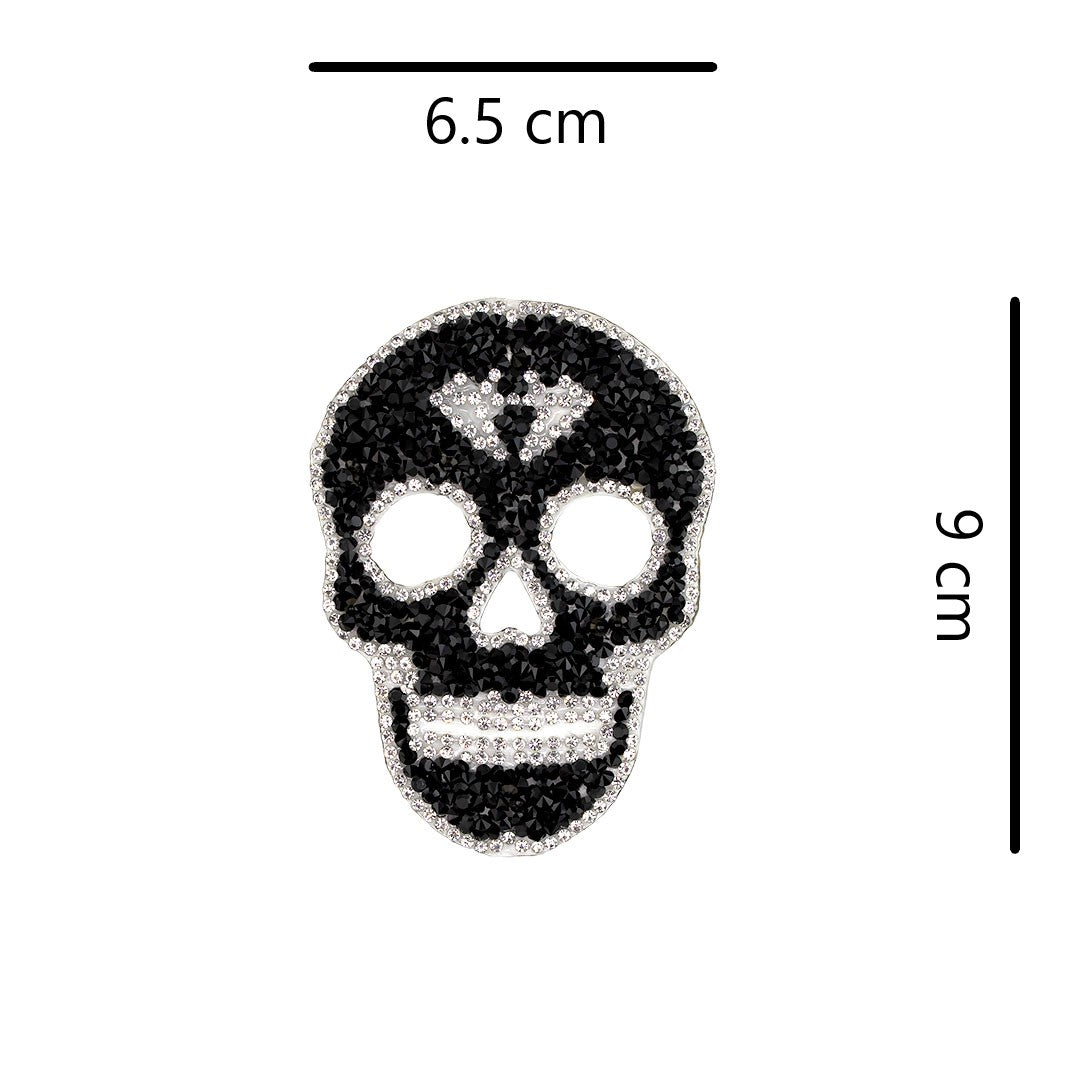 Parche Catrina Pequeña Cristales Brillantes BY DELUXE Chile