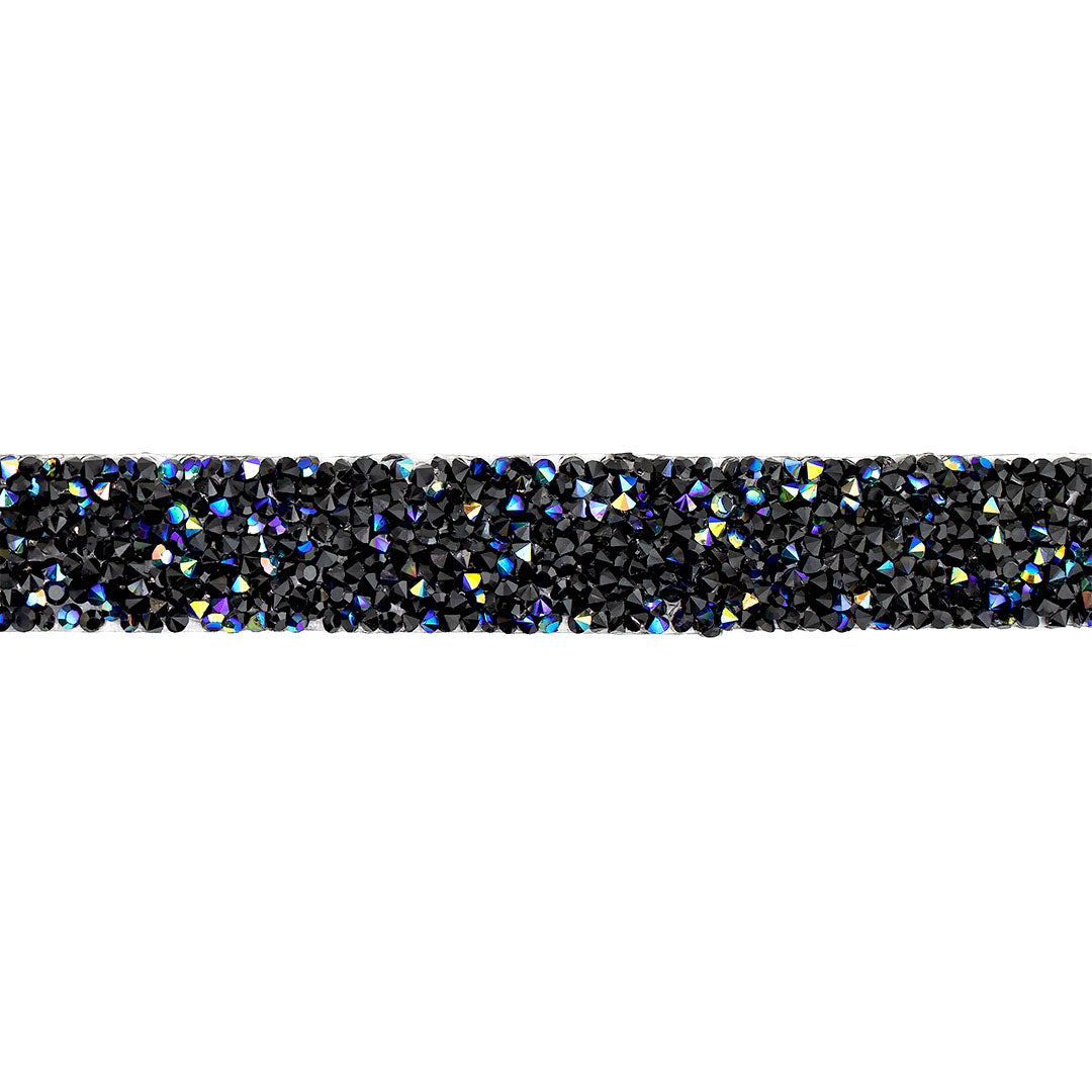 Decoración Cinta Negra Tornasol Cristales BY DELUXE Chile