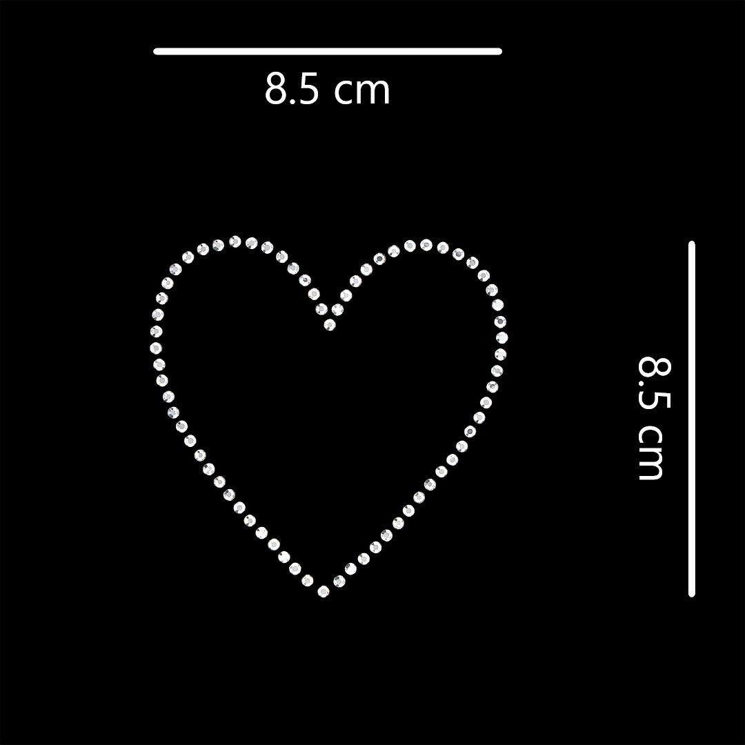 Aplique Corazón Strass BY DELUXE Chile