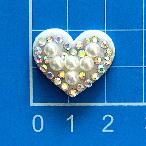 20 Unidades Decoración Corazón Perlas Brillantes BY DELUXE Chile