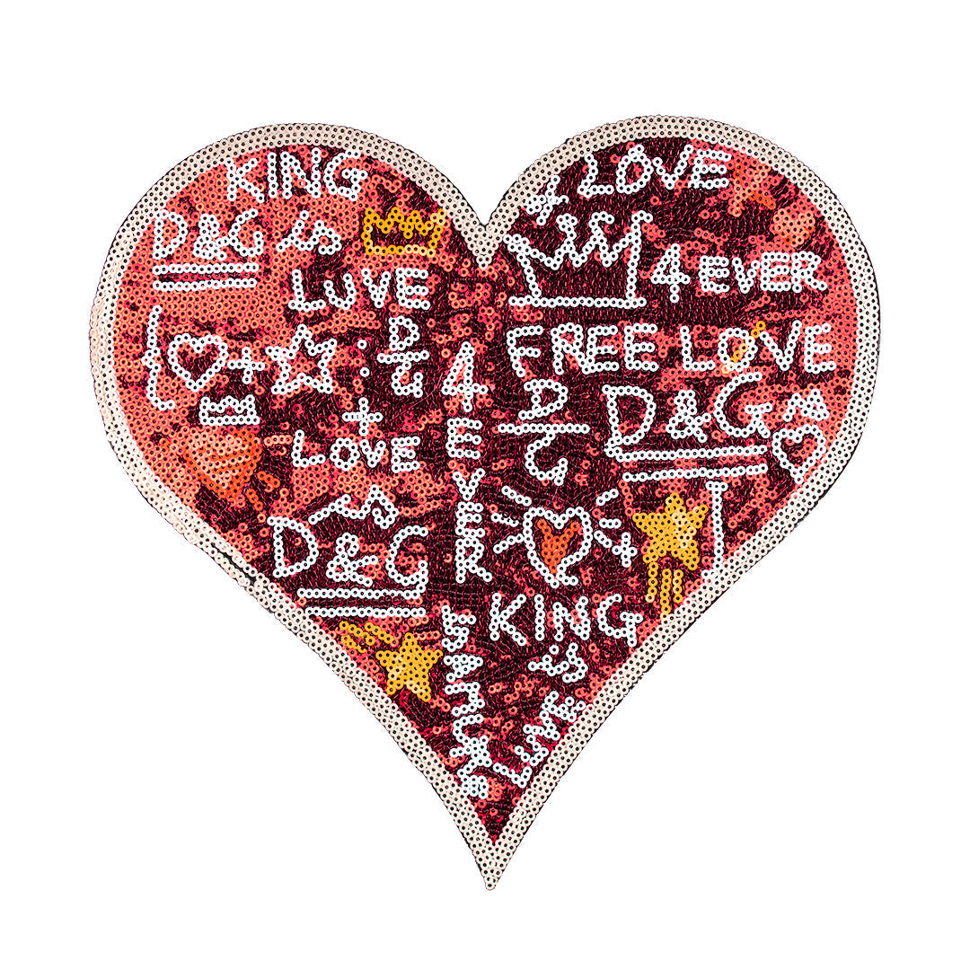 Parche Corazón Graffiti Lentejuelas BY DELUXE Chile