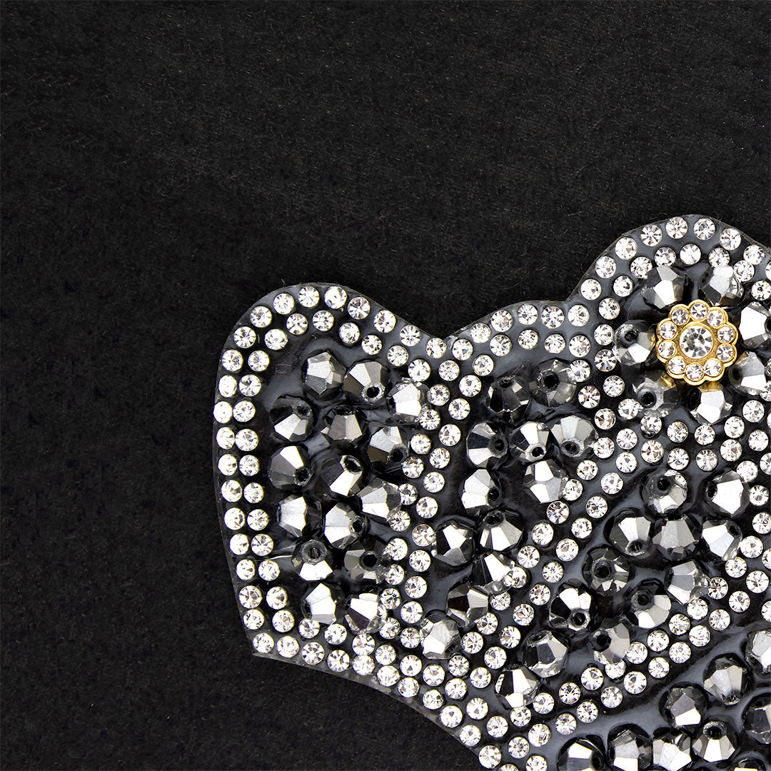 Decoración Corona Bronce Cristales Brillantes BY DELUXE Chile