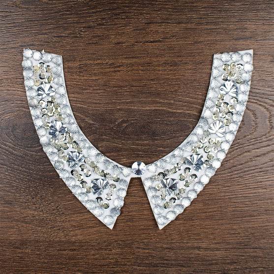 Cuello Lentejuelas Corazones Redondo BY DELUXE Chile