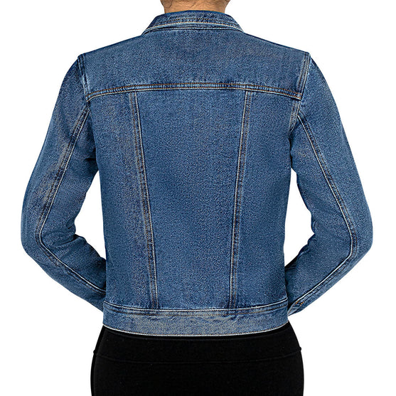 Chaqueta Denim Algodón Índigo Destroyed BY DELUXE Chile