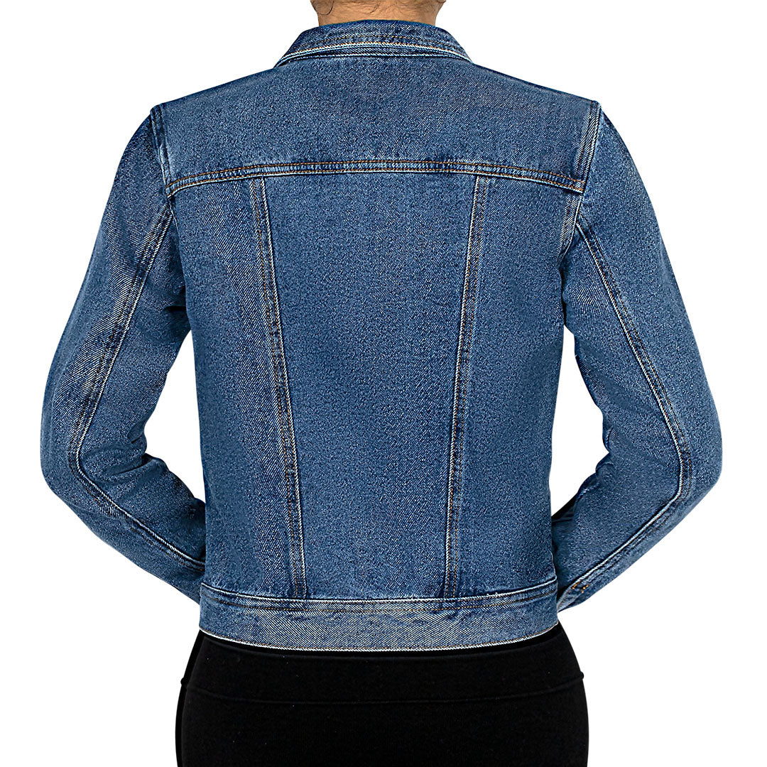 Chaqueta Denim Algodón Índigo Destroyed BY DELUXE Chile