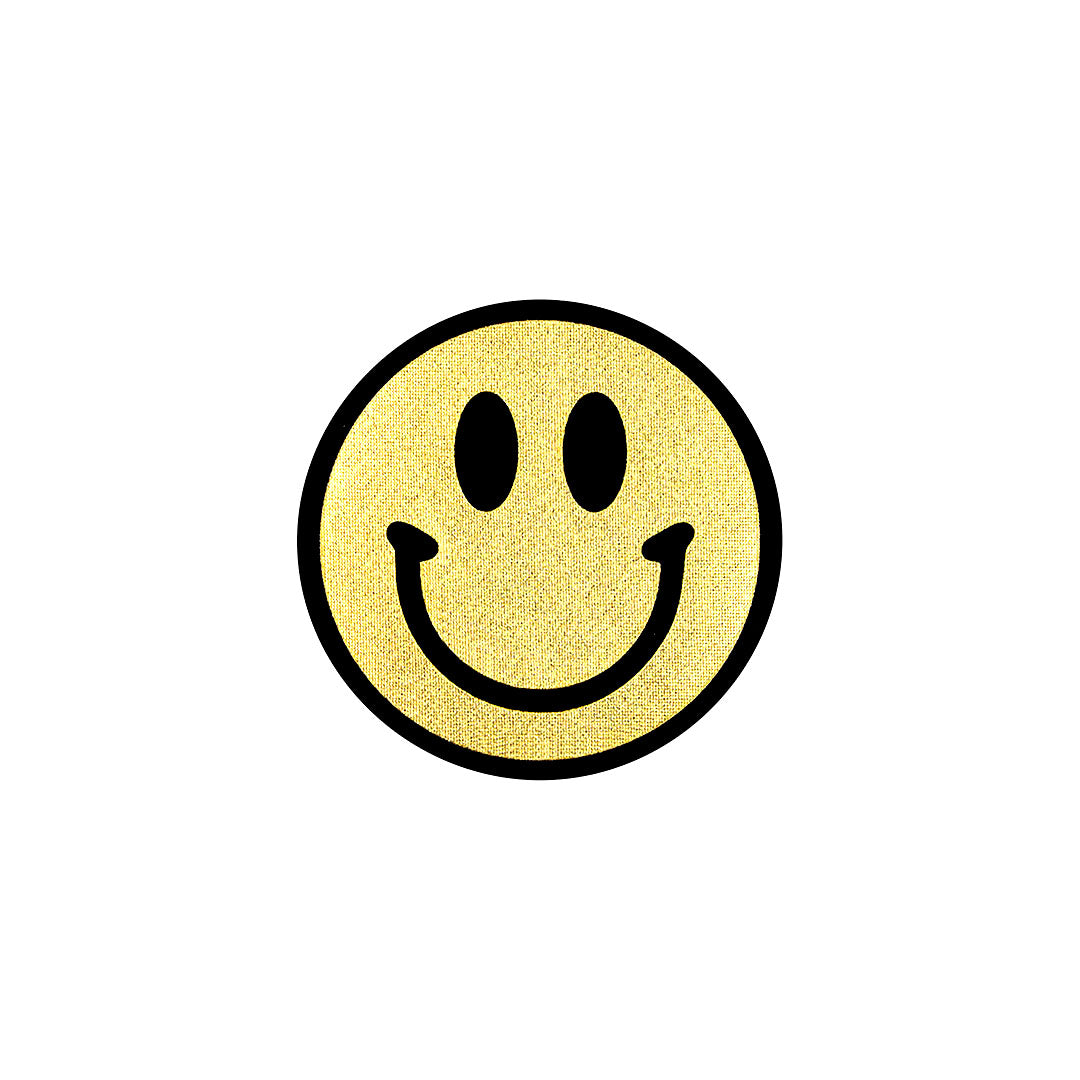 5 Unidades Parche Emoji Sonriente Dorado BY DELUXE Chile