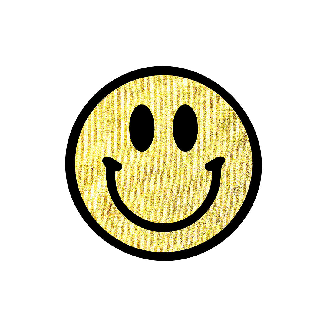 5 Unidades Parche Emoji Sonriente Dorado BY DELUXE Chile